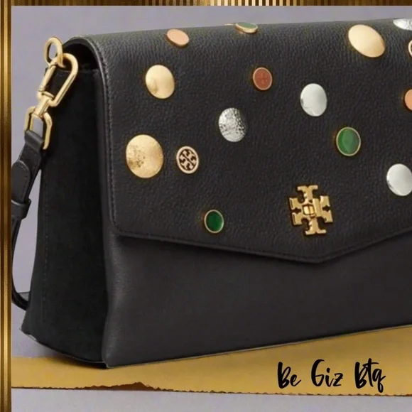 Tory Burch Authentic Kira Mixed Materials Embellished Unique Bag Limited Edition